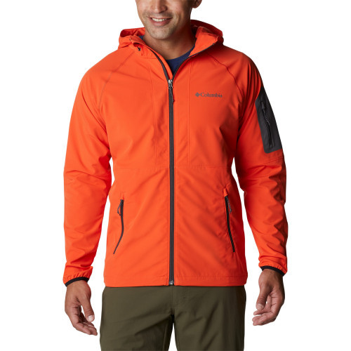 Куртка софт-шелл мужская Columbia Tall Heights Hooded Softshell оранжевый - фото 2 - id-p186169591