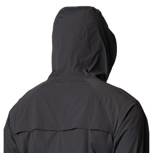 Куртка ветрозащитная мужская софт-шелл Columbia Garside II Hoodie чёрный - фото 4 - id-p186169637