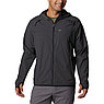 Куртка ветрозащитная мужская софт-шелл Columbia Garside™ II Hoodie чёрный, фото 9