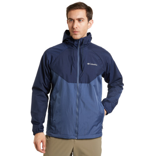 Куртка ветрозащитная мужская Columbia Spire Heights III Jacket синий - фото 1 - id-p186169658