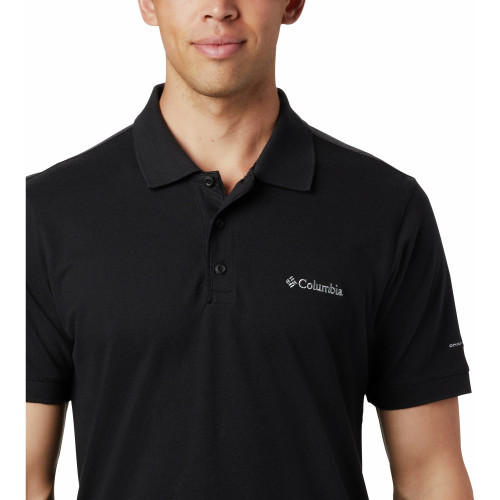 Рубашка-поло мужская Columbia Cascade Range Solid Polo черный - фото 4 - id-p186169916
