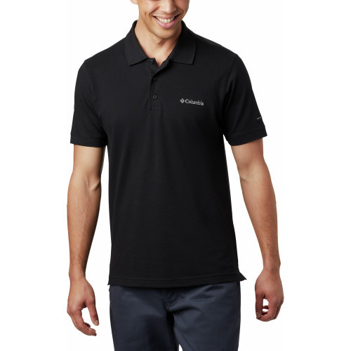 Рубашка-поло мужская Columbia Cascade Range Solid Polo черный - фото 5 - id-p186169917