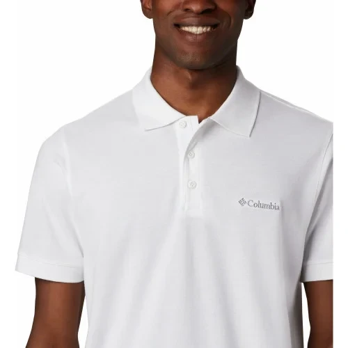 Рубашка-поло мужская Columbia Cascade Range Solid Polo белый - фото 3 - id-p186169922