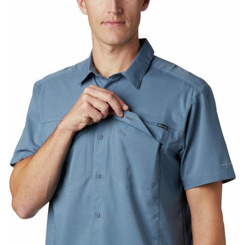 Рубашка мужская Columbia Silver Ridge Lite Short Sleeve Shirt blue - фото 4 - id-p186169995