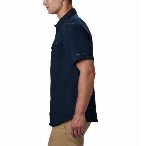 Рубашка мужская Columbia Silver Ridge Lite Short Sleeve Shirt dark-blue - фото 3 - id-p186169998