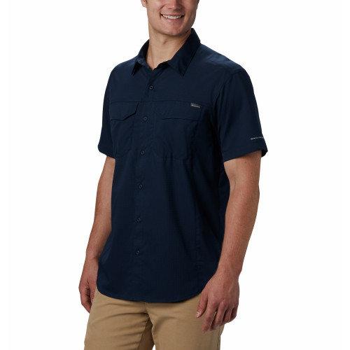 Рубашка мужская Columbia Silver Ridge Lite Short Sleeve Shirt dark-blue - фото 5 - id-p186169998