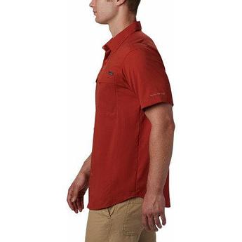 Рубашка мужская  Columbia Silver Ridge Lite™ Short Sleeve Shirt red