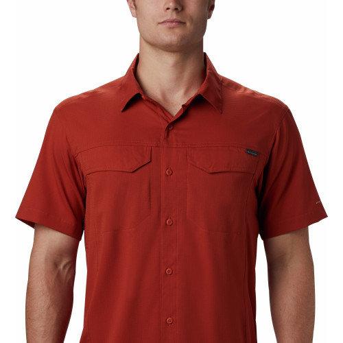 Рубашка мужская Columbia Silver Ridge Lite Short Sleeve Shirt red - фото 4 - id-p186169999