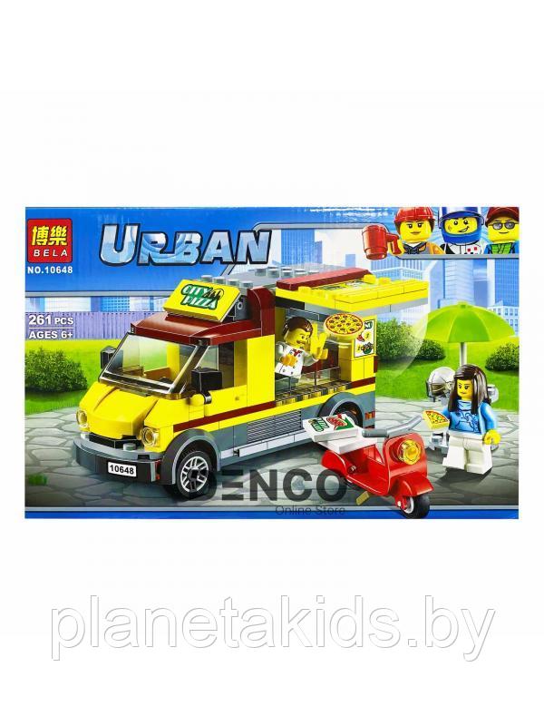 Конструктор Bela Urban "Фургон-пиццерия" 261 деталь, арт. 10648 аналог Lego City 60150, Лего Сити - фото 2 - id-p186172528