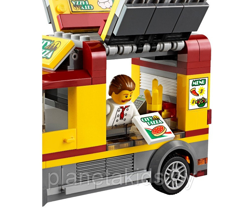 Конструктор Bela Urban "Фургон-пиццерия" 261 деталь, арт. 10648 аналог Lego City 60150, Лего Сити - фото 3 - id-p186172528