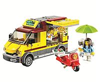 Конструктор Bela Urban "Фургон-пиццерия" 261 деталь, арт. 10648 аналог Lego City 60150, Лего Сити