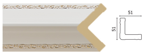 Молдинг 142-115G(S) (51*51*2400)