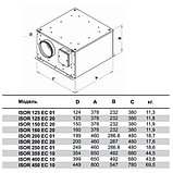 Круглый канальный вентилятор ISOR 125 ЕC 01, фото 4