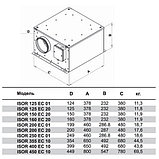 Круглый канальный вентилятор ISOR 125 ЕC 20, фото 4