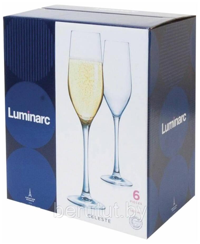 Набор бокалов для шампанского 6 шт. 160 мл Luminarc Celeste - фото 5 - id-p177472898
