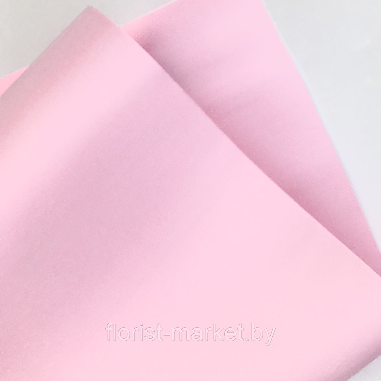 Матовая пленка "Пудровая", светло-розовый, 50 см х 10 м