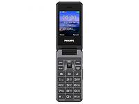 Кнопочный сотовый телефон раскладушка Philips Xenium E2601 серый мобильный раскладной