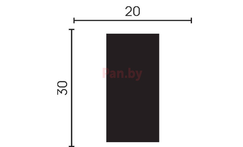 Декоративная интерьерная рейка из дюрополимера Decor-Dizayn 611-93SH, Венге 3000х30х20 - фото 4 - id-p186284631