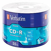 Диск Verbatim "Extra Protection", CD-R, 0.7 гб, пэт-упаковка, 50 шт