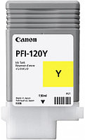 УЦЕНЕННЫЙ Картридж PFI-120Y/ 2888C001 (для Canon imagePROGRAF TM-200/ TM-205/ TM-300/ TM-305) Hi-Black, жёлтый