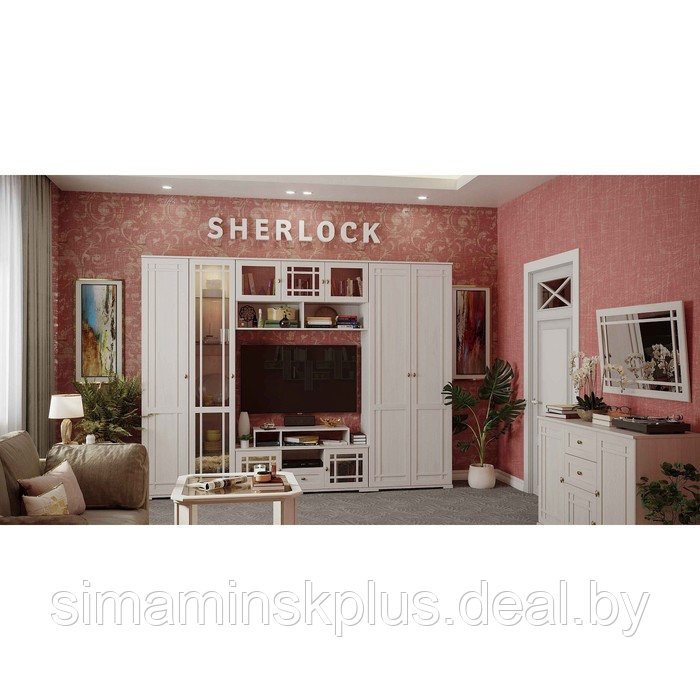 Шкаф для белья Sherlock 91, 400 × 590 × 2107 мм, правый, цвет ясень анкор светлый - фото 3 - id-p186289769