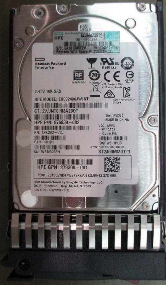 Q2R41A P00441-001 Жесткий диск HP 2.4TB 10K 12G 2.5 SAS 512e - фото 2 - id-p186289734