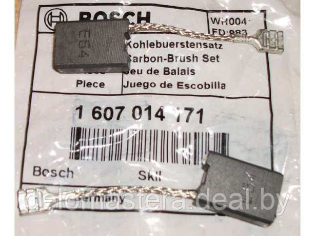 Щетки угольные Bosch (оригинал) (2шт) для GWS 20-230 22-230 24-230 22-180 H JH LVI GCO 2000 20-14 GCM 10 J GNF - фото 1 - id-p186290233