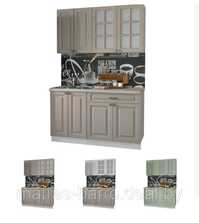 Кухня Мила Деко 1.4А. Выбор цвета фасадов МДФ - фото 1 - id-p186290711