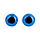 Глаза голубые 10 мм с фиксатором, упаковка 2 пары, фото 2