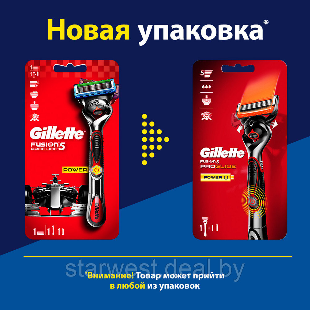 Gillette Fusion 5 Proglide Power Flexball с 1 кассетой Бритва / Станок для бритья мужской на батарейке - фото 2 - id-p129717214
