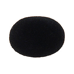 Носик для игрушки винтовой ворсистый 20*15 мм,черный