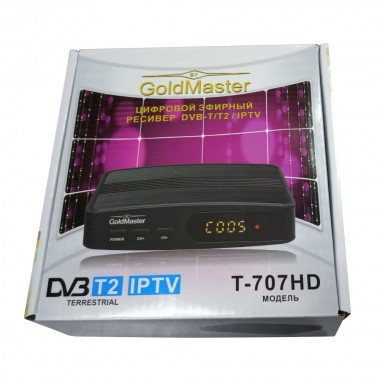 Цифровой эфирный DVB-T2 приемник GoldMaster T-707HD - фото 5 - id-p50288512