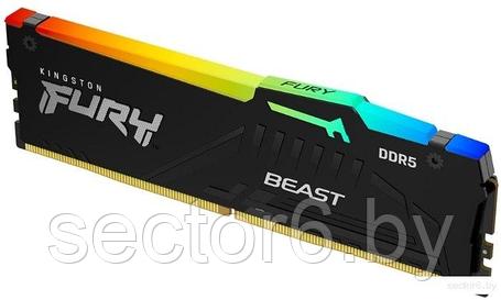 Оперативная память Kingston FURY Beast RGB 2x8ГБ DDR5 4800 МГц KF548C38BBAK2-16, фото 2