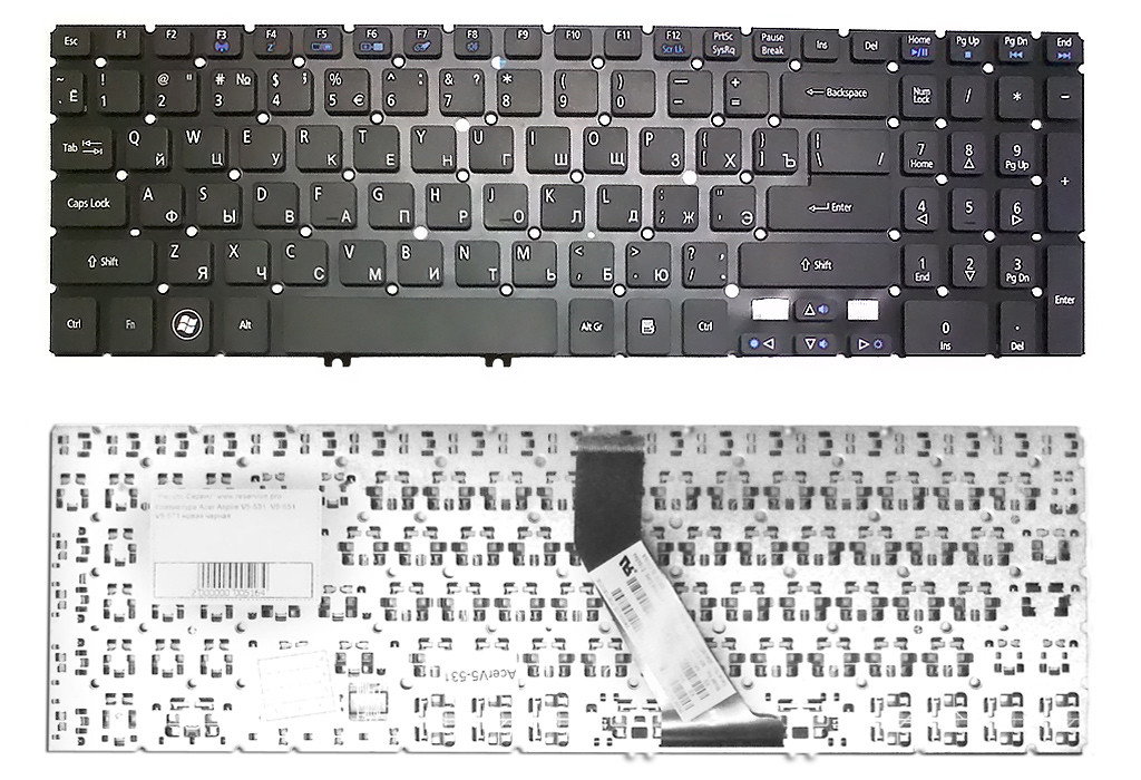 Клавиатура для Acer Aspire V5-531. RU