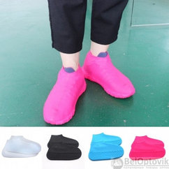 Бахилы (чехлы на обувь) от дождя  и песка многоразовые силиконовые Waterproof Silicone Shoe. Суперпрочные