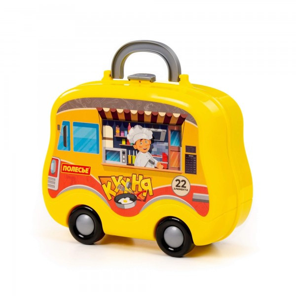 Набор детской игрушечной посуды (22 элемента) (в чемоданчике на колёсиках) арт. 94261 Полесье - фото 8 - id-p186412826