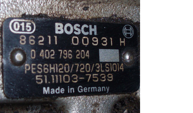 Топливный насос Bosch для MAN F2000, МАЗ МАН 0402796204 ТНВД 0402796204 - фото 3 - id-p19033597