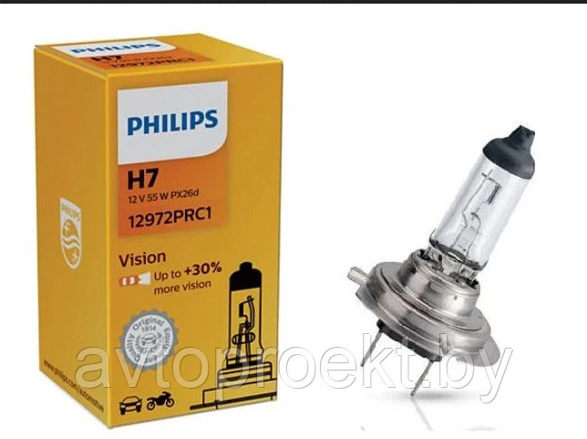 Галогенные лампы Philips H7+30% - фото 1 - id-p25041355