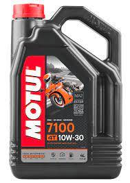 Масло Motul 7100 10w40 4Т моторное 100% синтетическое для четырехтактных двигателей мотоциклов 4 литр - фото 1 - id-p186446171