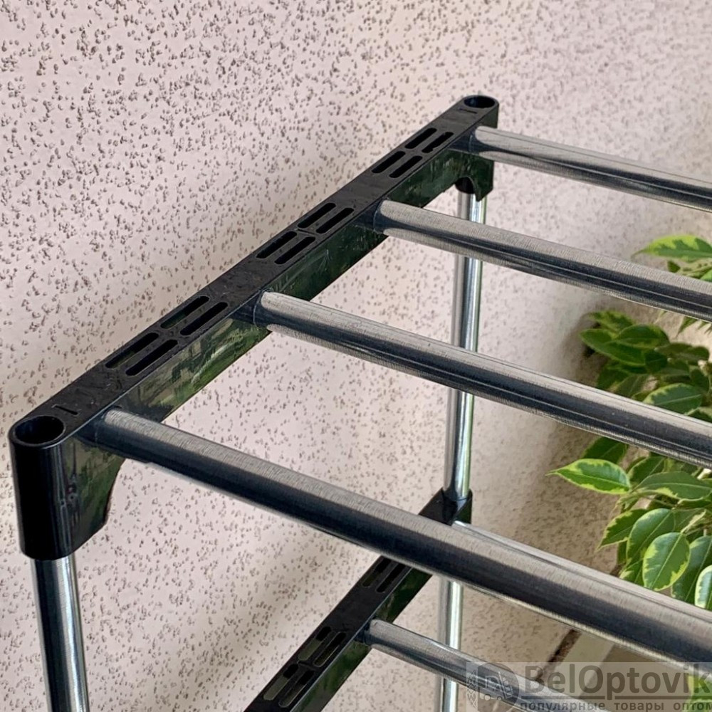 Полка стеллаж для обуви 4-х ярусная, разборная SHOE RACK 8828-4 (размер 60х30х55 см) Вместимость 12 пар - фото 9 - id-p186514362