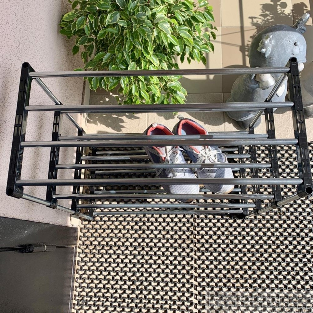 Полка стеллаж для обуви 4-х ярусная, разборная SHOE RACK 8828-4 (размер 60х30х55 см) Вместимость 12 пар - фото 6 - id-p186523166