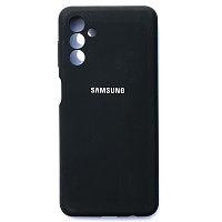 Силиконовый чехол с микрофиброй Silicone Case черный для Samsung Galaxy A13 5G