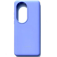 Силиконовый чехол с микрофиброй Silicone Case лавандовый для Huawei P50 Pro