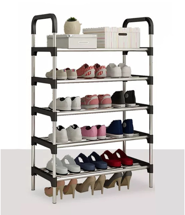 Полка стеллаж для обуви 5-и ярусная, разборная SHOE RACK . Вместимость 15 пар - фото 6 - id-p186523247