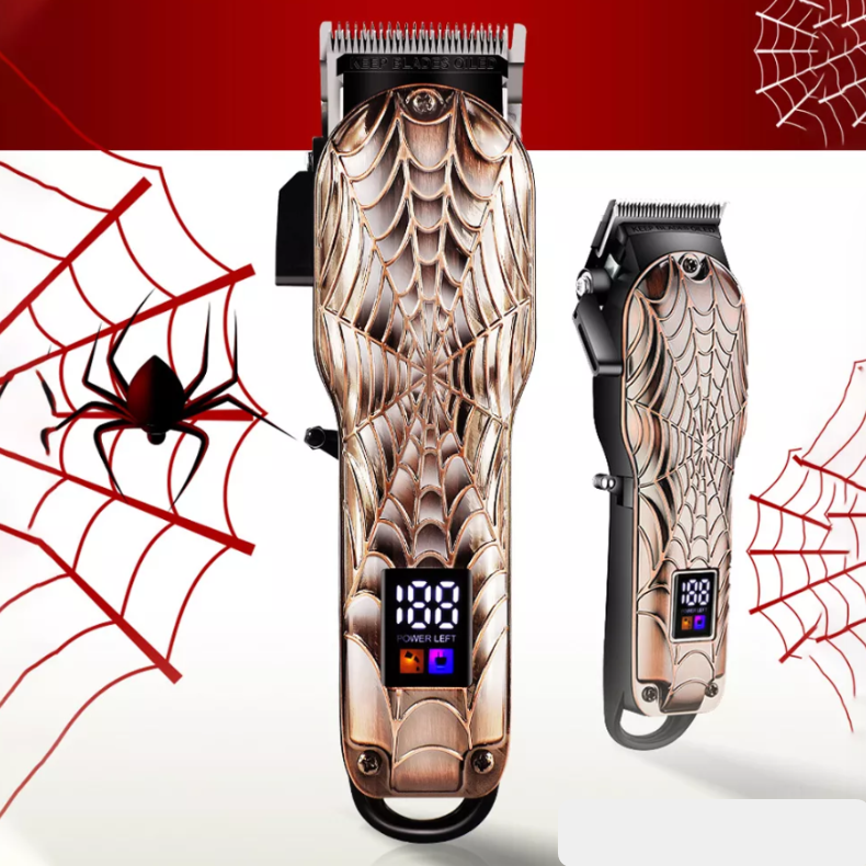 Машинка для стрижки волос, бритья бороды/усов Hair Clipper Geemy GM-6632 "SKULL". Аккумулятор высокой ёмкости - фото 1 - id-p186523563