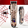 Машинка для стрижки волос, бритья бороды/усов Hair Clipper Geemy GM-6632 "SKULL". Аккумулятор высокой ёмкости, фото 5