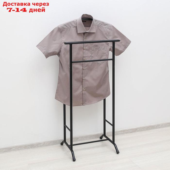 Вешалка гардеробная "Стиль-3", 47×34,8×108 см, цвет чёрный - фото 2 - id-p186415065