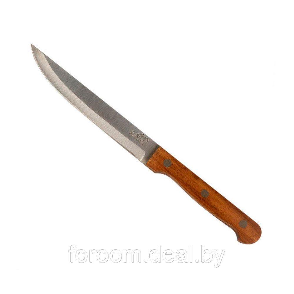 Нож кухонный 12,5см универсальный, деревянная ручка Astell Акация AST-004-НК-009 - фото 1 - id-p186547608