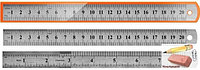 Линейка 20 см. Attache, металлическая измерительная, арт.514966