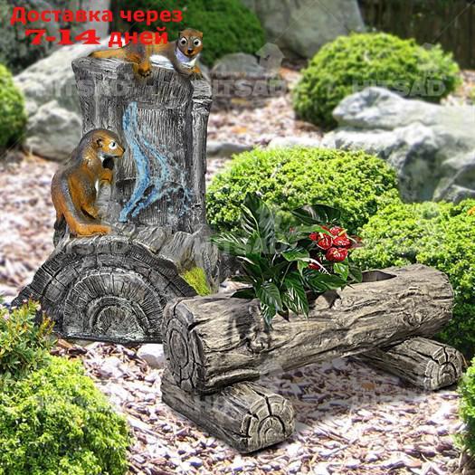 Комплект садовых фигур - Фонтан и Кашпо - фото 2 - id-p101458700